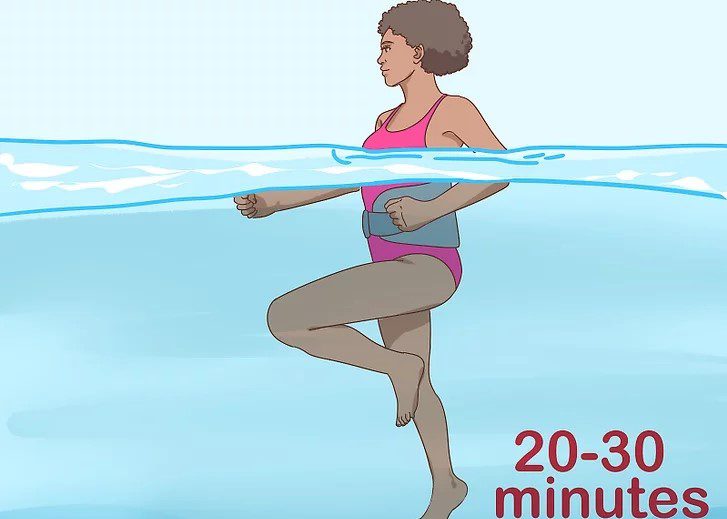 ورزش در آب برای لاغری شکم