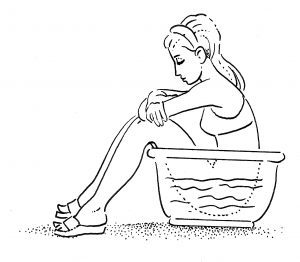 حمام نشسته (sitz bath) در بیماران سرطانی
